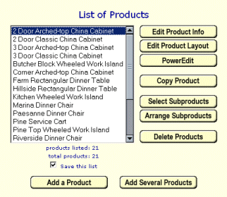 Unrestricted Number of Products and Pages