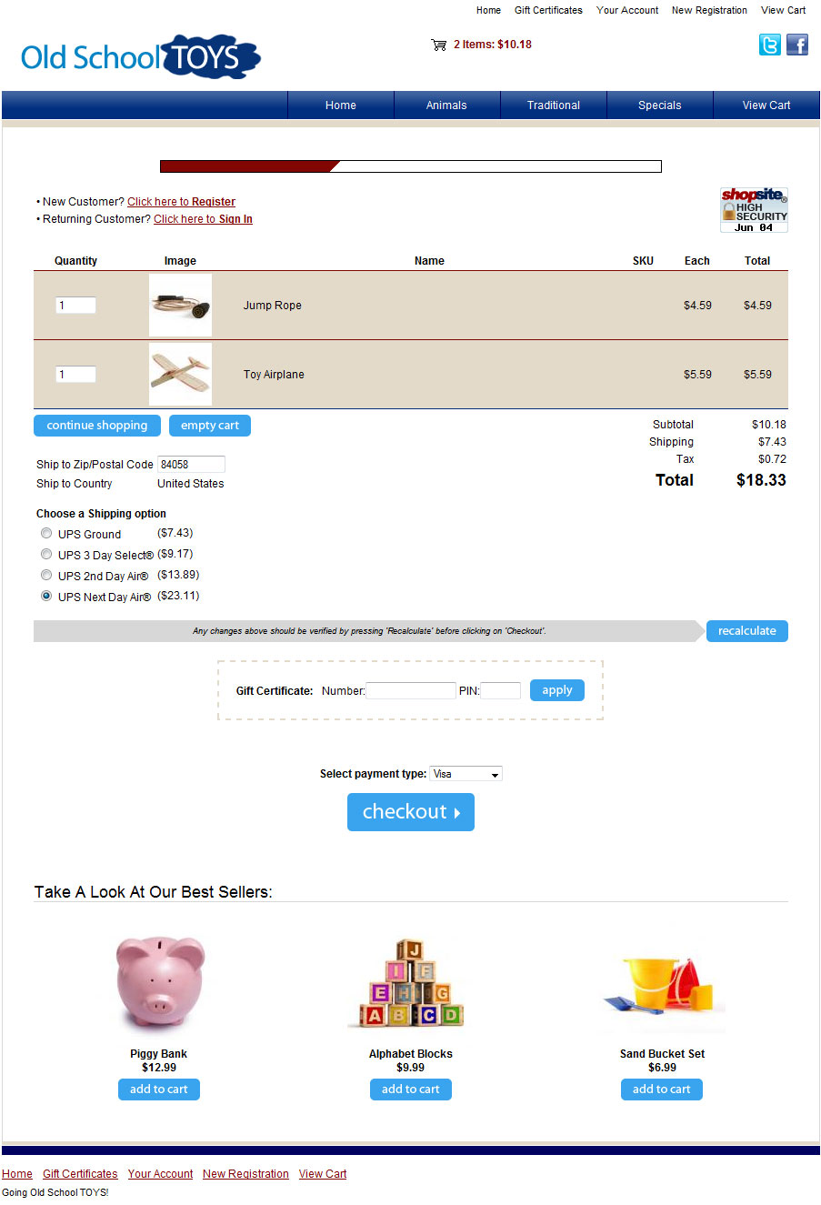 Business Casual Blue Cart