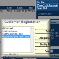 Customer Registration allows customers to store payment and shipping information