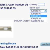 Order Options let customers select variations