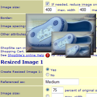 Automatically resize or create thumbnails of images